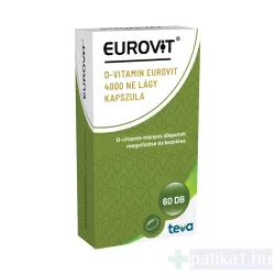 D-Vitamin Eurovit 4000 NE lágy kapszula 60x