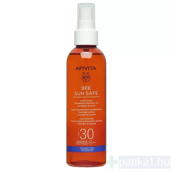Apivita Bee Sun Safe Barnulást segítő olaj SPF30 200 ml