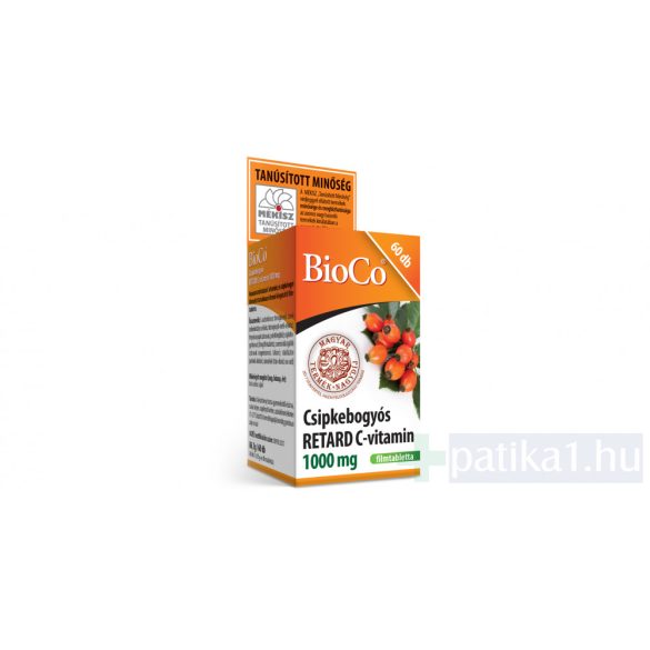 BioCo Csipkebogyós Retard C-vitamin 1000 mg filmtabletta 60 db