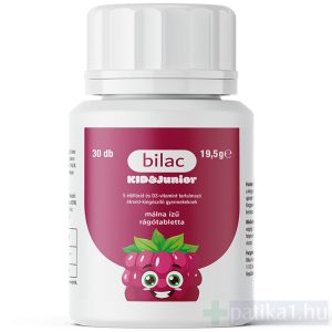 Bilac Kid / Junior élőflórás rágótabletta málna ízű 30x
