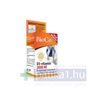 BioCo D3-vitamin 2000 NE étrendkiegészítő Megapack 100x tabletta