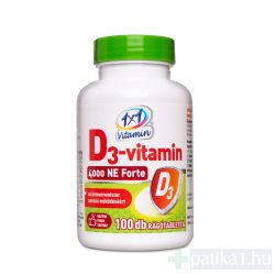 Vitaplus D3 4000 NE forte rágótabletta 100x Vitaday 1x1