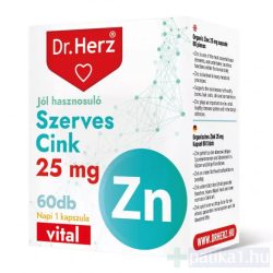 Dr. Herz Cink-Biszglicinát 25 mg kapszula 60x