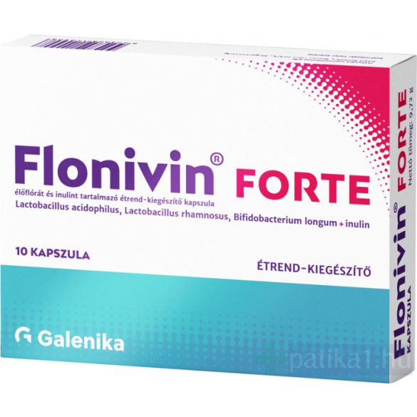 Flonivin Forte élőflóra + inulin étrendkiegészítő kapszula 10x