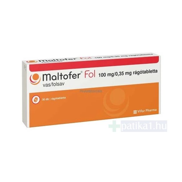 Maltofer Fol 100 mg/0,35 mg rágótabletta 30x