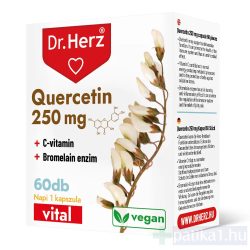   Dr. Herz Quercetin 250mg + C-vitamin + Bromelain enzim kapszula 60x