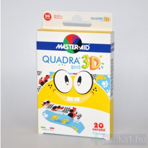 Master Aid Quadra 3D sebtapasz boys 20x