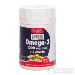 JutaVit Omega-3 Halolaj 1200 mg + E-vitamin kapszula 100x