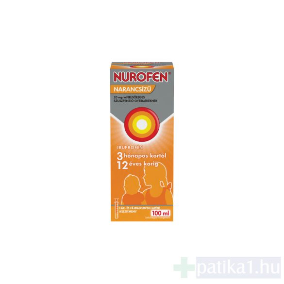 Nurofen 20 mg/ml belsőleges szuszpenzió gyermekeknek narancsízű 100 ml