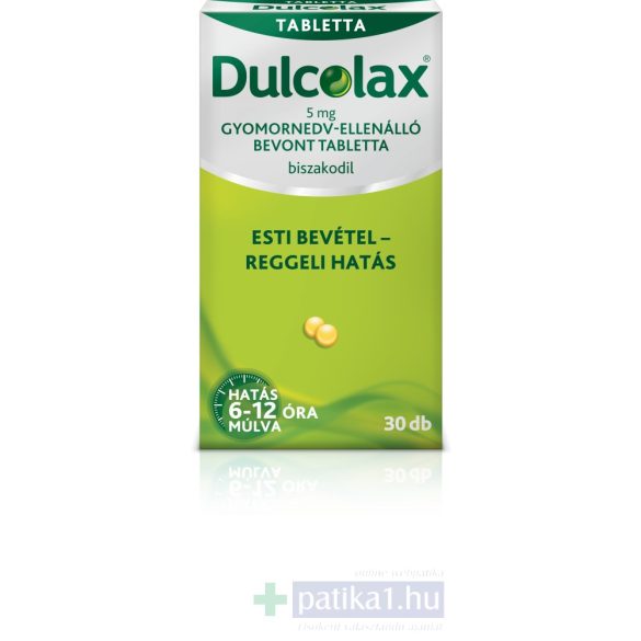 Dulcolax 5 mg gyomornedv-ellenálló bevont tabletta 30x