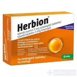 Herbion Izlandi zuzmó 3 mg szopogató tabletta 24x