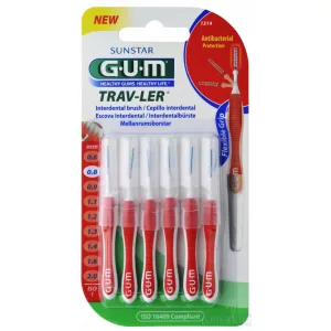 GUM® TRAV-LER fogközi kefék alkalmasak a fogközök hatékony tisztítására
