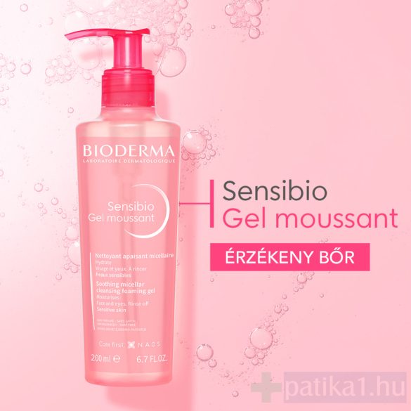 Bioderma Sensibio Gél Moussant 200 ml habzó gél