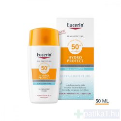   Eucerin Sun Hydro-Protect ultra könnyű napozó fluid arcra SPF50+ 50 ml
