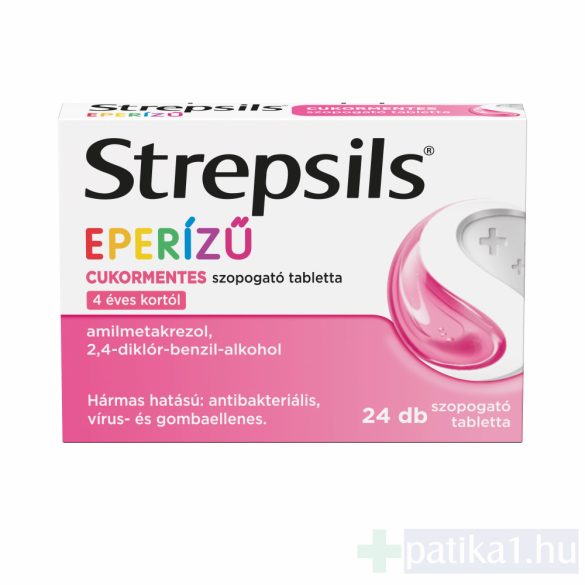 Strepsils eperízű cukormentes szopogató tabletta 24 db