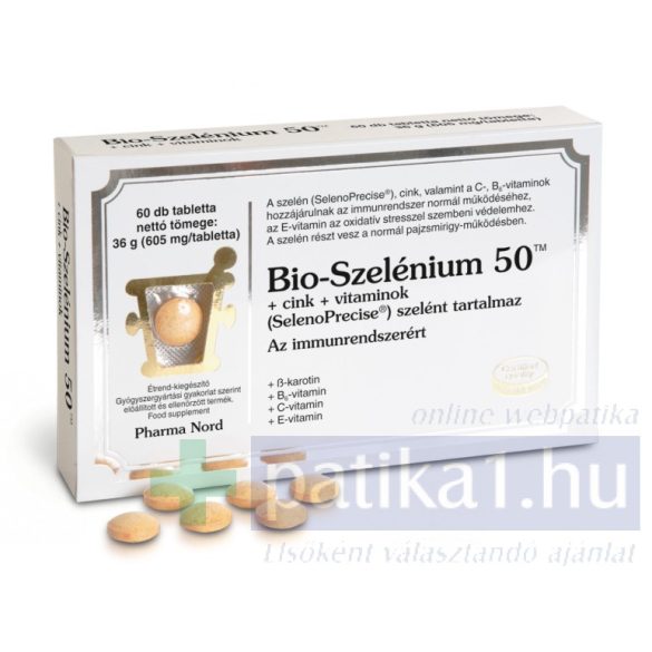 Bio-Szelénium 50 TM + cink +vitaminok 60x