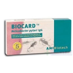 Biocard Helicobacter pylori IgG teszt 1x