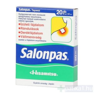 Salonpas fájdalomcsillapító tapasz 65x42 mm 20x