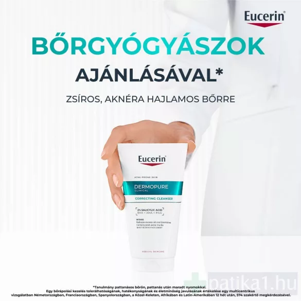 Eucerin DermoPure Clinical Correcting Cleanser Mélytisztító gél 150 ml