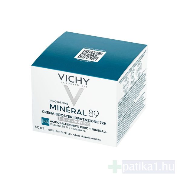 Vichy Mineral 89 72h hidratáló arckrém illatmentes 50 ml