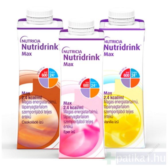 Nutridrink Max eper ízű speciális élelmiszer 24x250 ml