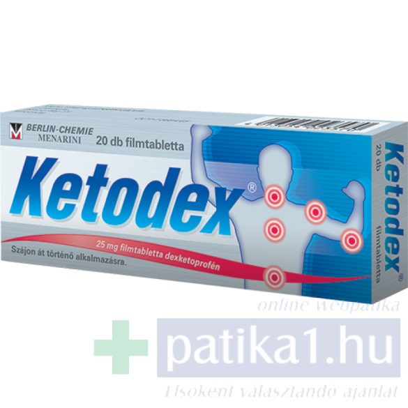 Ketodex 25 mg filmtabletta 20x