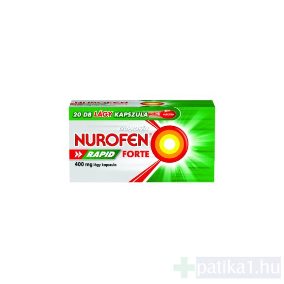 Nurofen Rapid Forte 400 mg lágy kapszula 20 db