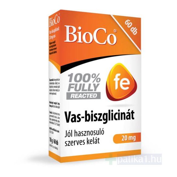 BioCo Vas-biszglicinát 20 mg tabletta 60x