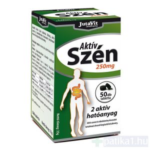 JutaVit Aktív szén tabletta 250 mg 50x