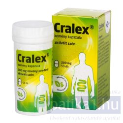 Cralex kemény kapszula (Carbo activatus) 50x 200 mg