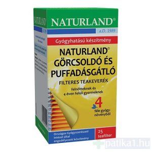 Naturland Görcsoldó és puffadásgátló teakeverék 25 filter