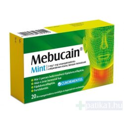 Mebucain Mint szopogató tabletta 2mg/1mg 20x