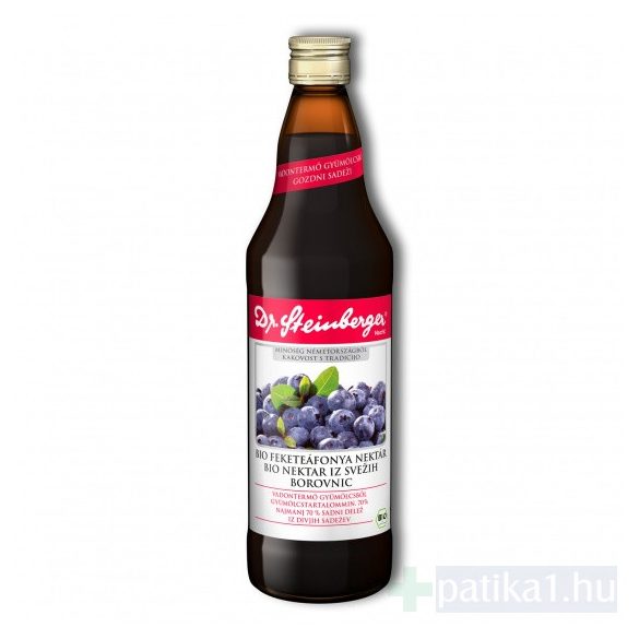 Dr. Steinberger Feketeáfonya nektár (bio) - 750 ml