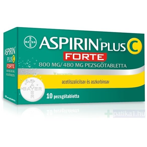 Aspirin Plus C Forte 800 mg/480 mg pezsgőtabletta 10x