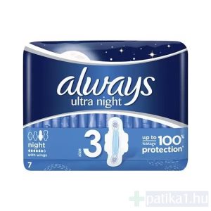 Always Ultra Night egészségügyi betét 7x
