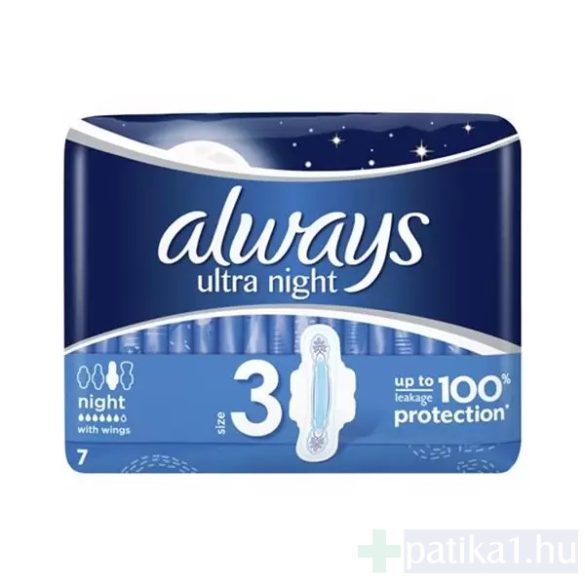 Always Ultra Night egészségügyi betét 7x