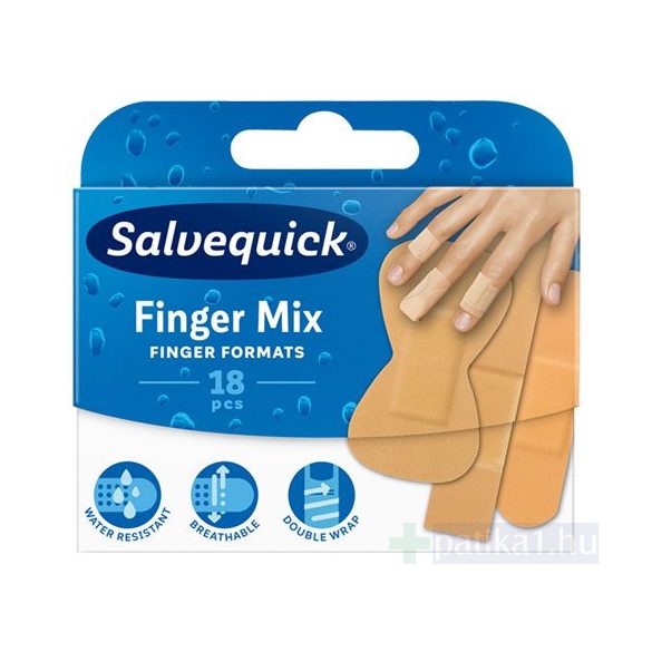 Salvequick Finger Mix sebtapasz 18x