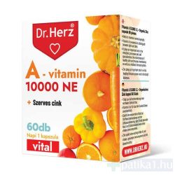 Dr. Herz A-vitamin 10 000 NE + szerves cink kapszula 60x