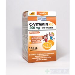 JutaVit C-vitamin 200 mg narancs ízű rágótabletta 100x