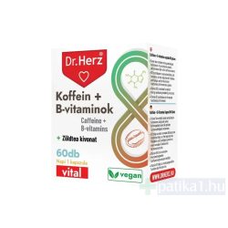 Dr. Herz Koffein + B-vitaminok kapszula 60x