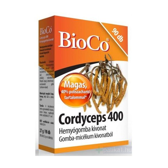 BioCo Cordyceps 400 hernyógomba tabletta 90x