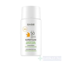   Babé Super Fluid olajmentes SPF50 fényvédő mattító 50 ml