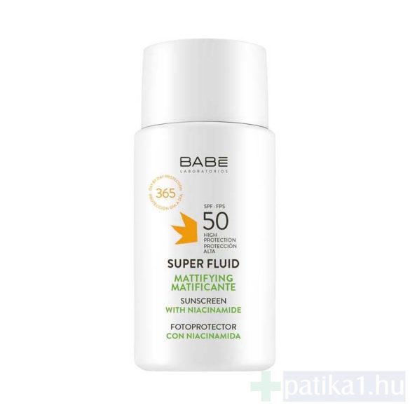 Babé Super Fluid olajmentes SPF50 fényvédő mattító 50 ml