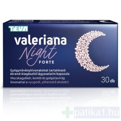 Valeriana Night forte étrendkiegészítő kapszula 30x