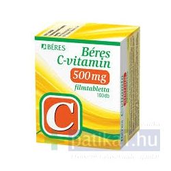 Béres C-vitamin 500 mg filmtabletta 100x