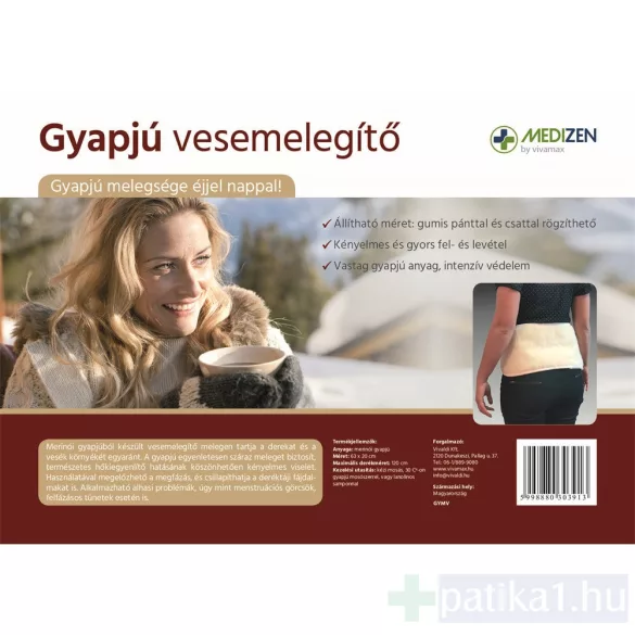 Vivamax derék- és vesemelegítő gyapjú GYMV