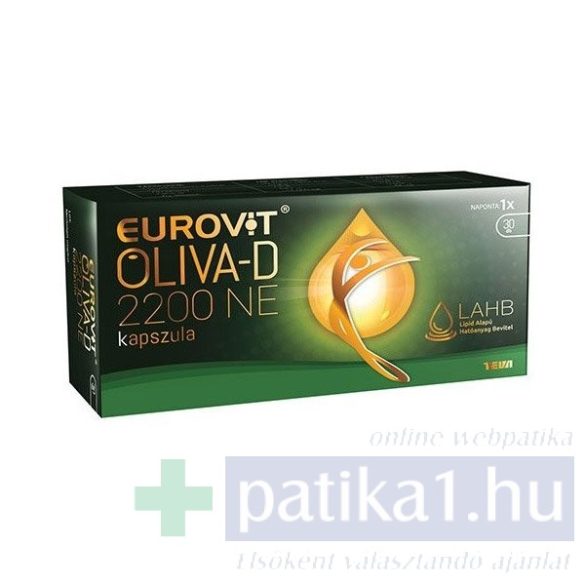 Eurovit Oliva-D 2200 NE étrendkiegészítő kapszula 30 db