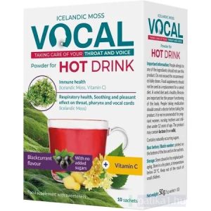 Vocal Hot Drink étrendkiegészítő italpor feketeribizli 10x 5g