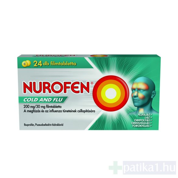 Nurofen Cold and Flu 200 mg/30 mg filmtabletta 24 db
