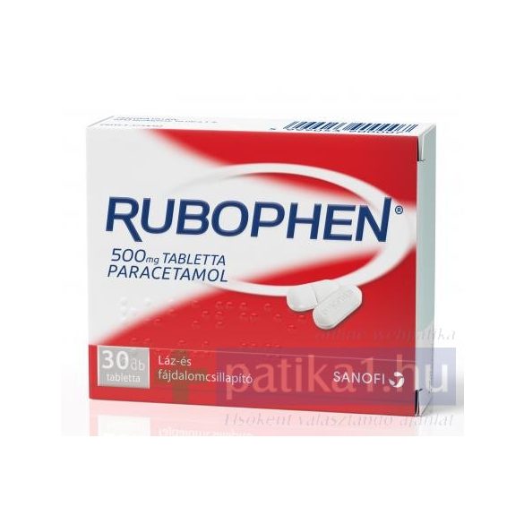 Rubophen 500 mg tabletta 30 db paracetamol